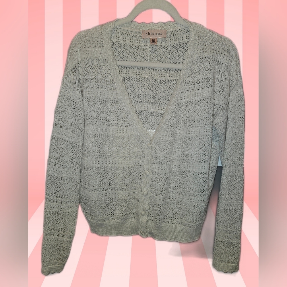 Philosophy cream-color light-weight sweater